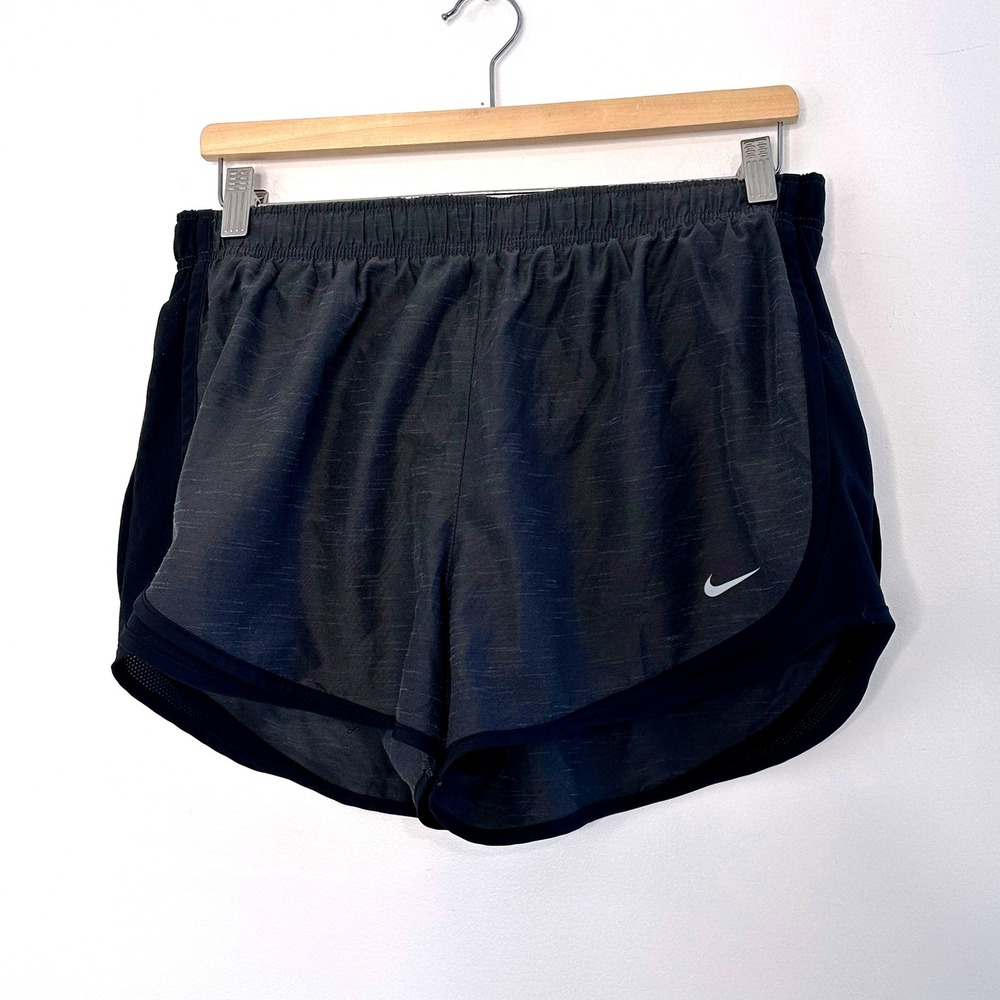 Nike Dri-FIT Running Shorts Womens L Gray Athletic Gym Workout Shorts